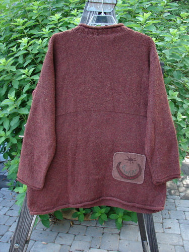 1998 Alpaca Patched Simple Tunic Sweater on a swinger.