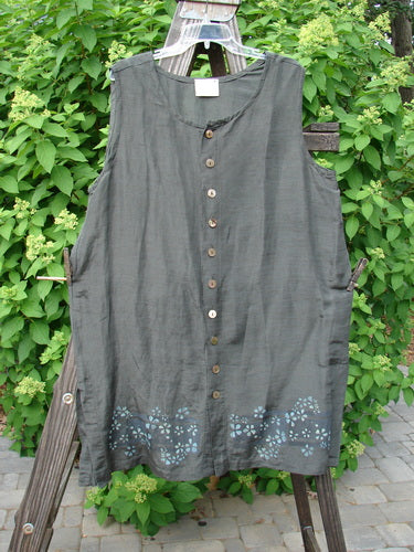 2000 Hemp Silk Sleeveless Vest Daisy Domino Size 2 | Bluefishfinder.com