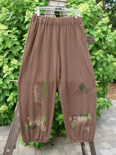 1996 Thermal Explorer Pant with Wind Grid pattern, size 2. Cotton thermal pants with elastic waist, deep side pockets, and tapered legs.