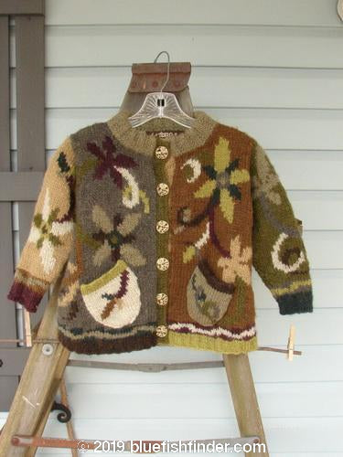 Tara Handknits Kids Smock Cardigan Sweater Coat Size 4-6 | Bluefishfinder.com